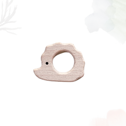 Muslin Comforter with Beech Wood Teether - Slate