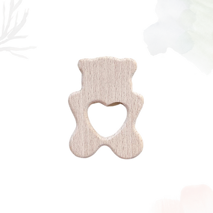 Muslin Comforter with Beech Wood Teether - Slate