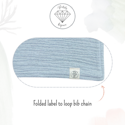 Muslin Comforter with Beech Wood Teether - Slate