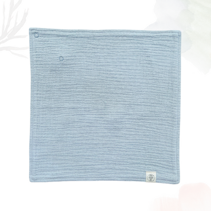 Muslin Comforter with Beech Wood Teether - Slate