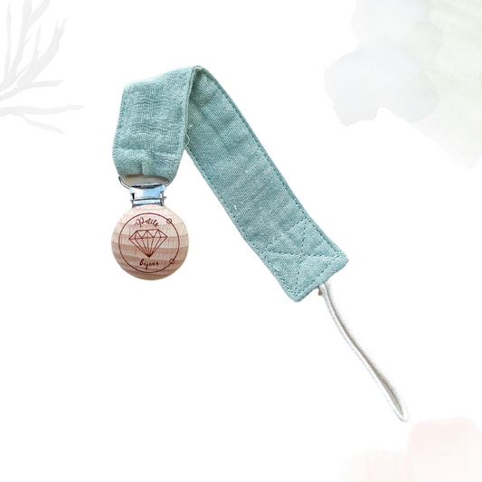 Beech Wood Pacifier Clip - Tea