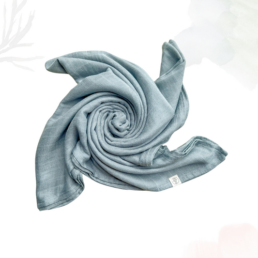 Bamboo Cotton Muslin Swaddle - Grey