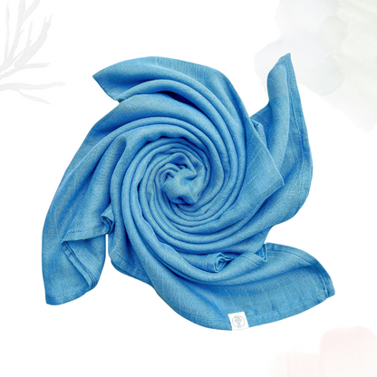 Bamboo Cotton Muslin Swaddle - Livid Blue