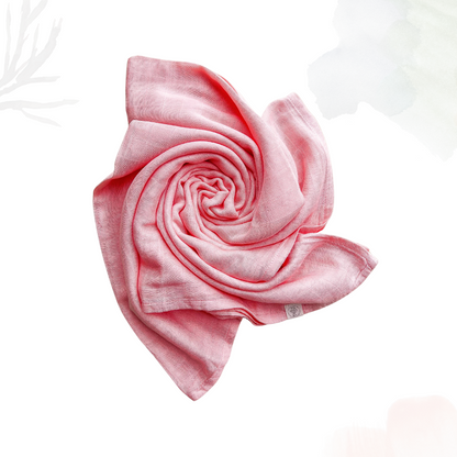 Bamboo Cotton Muslin Swaddle - Vivid Tangerine