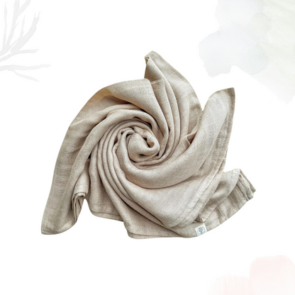 Bamboo Cotton Muslin Swaddle - Sand