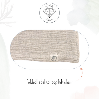 Muslin Comforter with Beech Wood Teether - Latte